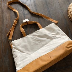 Hearth and Hand Canvas Cream Bag